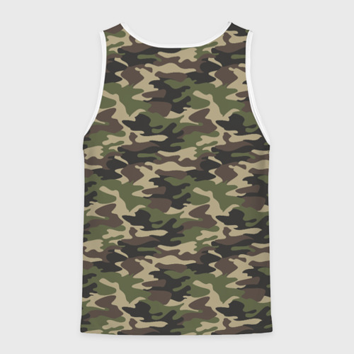 Мужская майка 3D Лесной Камуфляж Camouflage, цвет 3D печать - фото 2