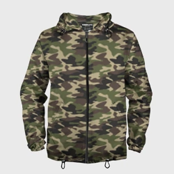 Мужская ветровка 3D Лесной Камуфляж Camouflage