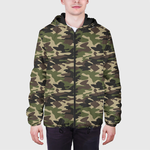 Мужская куртка 3D Лесной Камуфляж Camouflage, цвет 3D печать - фото 4