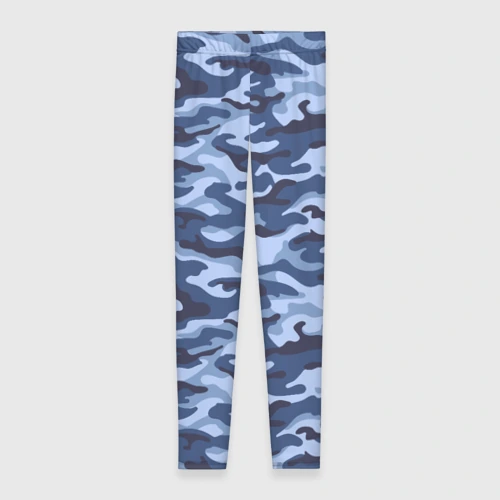 Леггинсы 3D Синий Камуфляж Camouflage