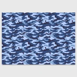 Поздравительная открытка Синий Камуфляж Camouflage
