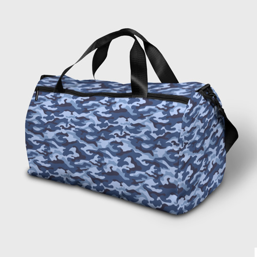 Сумка спортивная 3D Синий Камуфляж Camouflage - фото 2