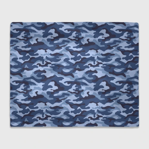 Плед 3D Синий Камуфляж Camouflage
