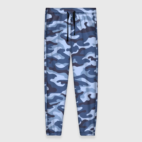 Женские брюки 3D Синий Камуфляж Camouflage