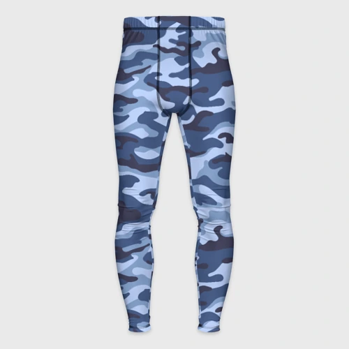 Мужские тайтсы 3D Синий Камуфляж Camouflage