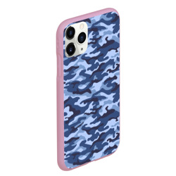 Чехол для iPhone 11 Pro Max матовый Синий Камуфляж Camouflage - фото 2