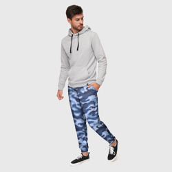 Мужские брюки 3D Синий Камуфляж Camouflage - фото 2