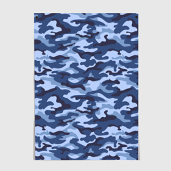 Постер Синий Камуфляж Camouflage