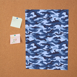 Постер Синий Камуфляж Camouflage - фото 2
