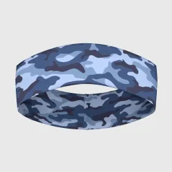 Повязка на голову 3D Синий Камуфляж Camouflage