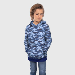 Детская толстовка 3D Синий Камуфляж Camouflage - фото 2