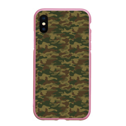 Чехол для iPhone XS Max матовый Камуфляж Camouflage