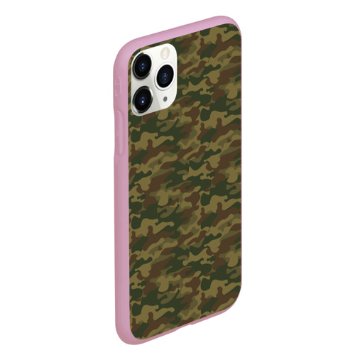 Чехол для iPhone 11 Pro Max матовый Камуфляж Camouflage, цвет розовый - фото 3