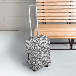 Чехол для чемодана 3D Серый Городской Камуфляж - фото 2