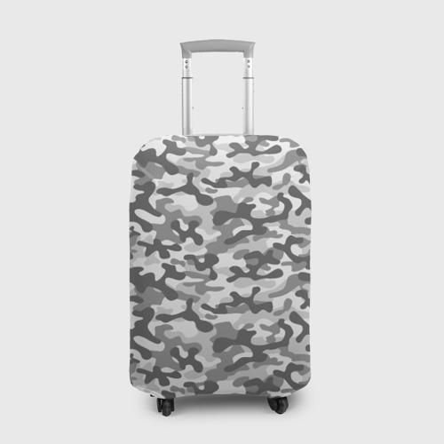 Чехол для чемодана 3D Серый Городской Камуфляж, цвет 3D печать