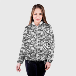 Женская куртка 3D Серый Городской Камуфляж - фото 2