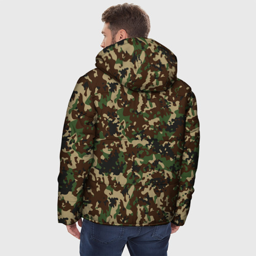 Мужская зимняя куртка 3D Камуфляж Излом, цвет черный - фото 4