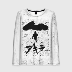 Женский лонгслив 3D Akira черный постер
