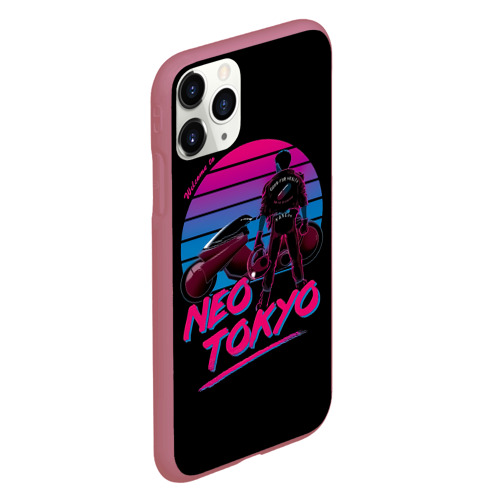 Чехол для iPhone 11 Pro матовый Welkome to Neo Tokyo Akira, цвет малиновый - фото 3