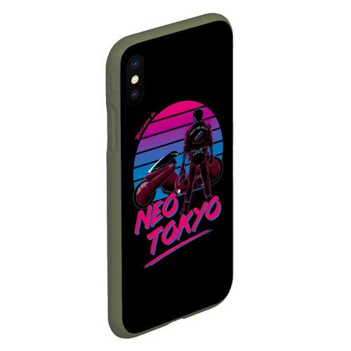 Чехол для iPhone XS Max матовый Welkome to Neo Tokyo Akira, цвет темно-зеленый - фото 3