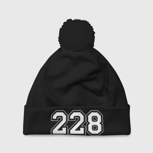 Шапка 3D c помпоном 228 Black