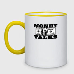 Кружка двухцветная Деньги решают Money Talks