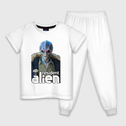 Детская пижама хлопок Resident alien