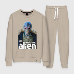 Женский костюм хлопок Resident alien