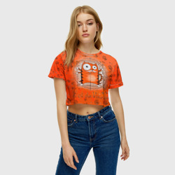 Женская футболка Crop-top 3D Kot da Vinci - фото 2
