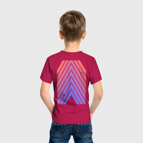 Детская футболка хлопок Машина. Надпись, цвет маджента - фото 4
