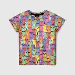 Красочные Сурикаты – Детская футболка 3D с принтом купить со скидкой в -33%