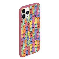 Чехол для iPhone 11 Pro Max матовый Красочные Сурикаты - фото 2