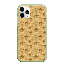Чехол для iPhone 11 Pro матовый Верблюды