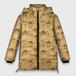 Женская зимняя куртка Oversize Верблюды