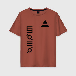 Женская футболка хлопок Oversize 30 Seconds to Mars: До марса
