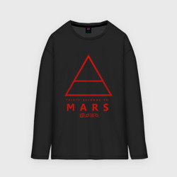 Мужской лонгслив oversize хлопок 30 Seconds to Mars рок