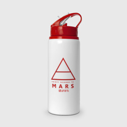 Бутылка для воды с трубочкой 30 Seconds to Mars рок