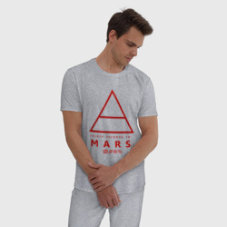 Мужская пижама хлопок 30 Seconds to Mars рок - фото 2