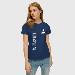 Женская футболка хлопок 30 секунд до марса лого - фото 2