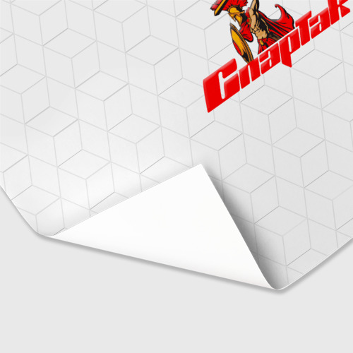 Бумага для упаковки 3D Гладиатор Красно-белый - фото 3