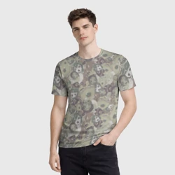 Мужская футболка 3D Ahegao Цвета Хаки - фото 2