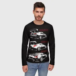Мужской лонгслив 3D Nissan 300 ZX 350Z 370Z JDM style - фото 2