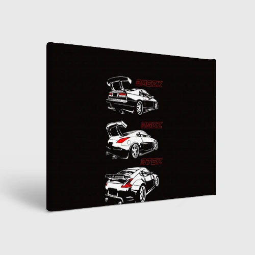 Холст прямоугольный Nissan 300 ZX 350Z 370Z JDM style
