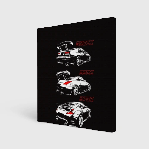 Холст квадратный Nissan 300 ZX 350Z 370Z JDM style