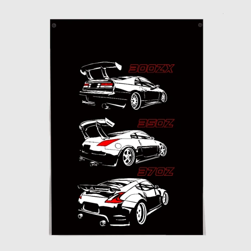 Постер Nissan 300 ZX 350Z 370Z JDM style