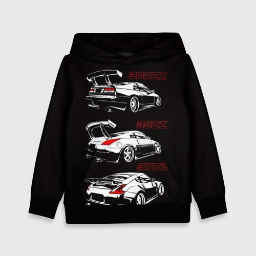 Детская толстовка 3D Nissan 300 ZX 350Z 370Z JDM style