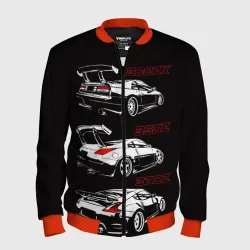 Мужской бомбер 3D Nissan 300 ZX 350Z 370Z JDM style