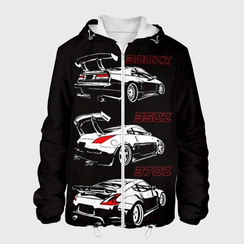 Мужская куртка 3D Nissan 300 ZX 350Z 370Z JDM style