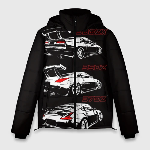 Мужская зимняя куртка 3D Nissan 300 ZX 350Z 370Z JDM style