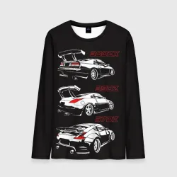 Мужской лонгслив 3D Nissan 300 ZX 350Z 370Z JDM style